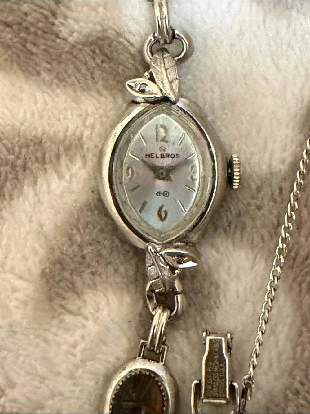 Vintage Helbros Scarab Bracelet Watch Ladies 17J Manual Wind Egyptian Revival